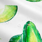 Seamless Watercolor Green Avocado Shower Curtain