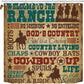 Rustic Country Living Texas Cowboy Ranch Life Shower Curtain