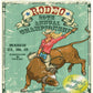 Vintage Poster The Bull Annual Championship Cowgirl Rodeo Shower Curtain