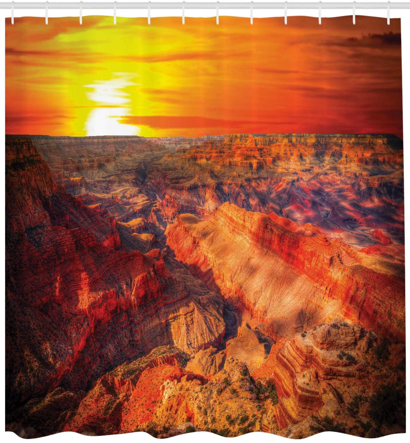 Arizona Sunset Scenic View with Grand Canyon Shower Curtain