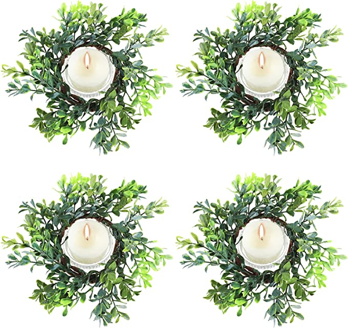4 Type of Eucalyptus Candle Rings - 4 Packs