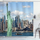 New York Harbor Landmark Statue of Liberty Shower Curtain