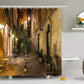 Italian Old Courtyard Street Rome Shower Curtain