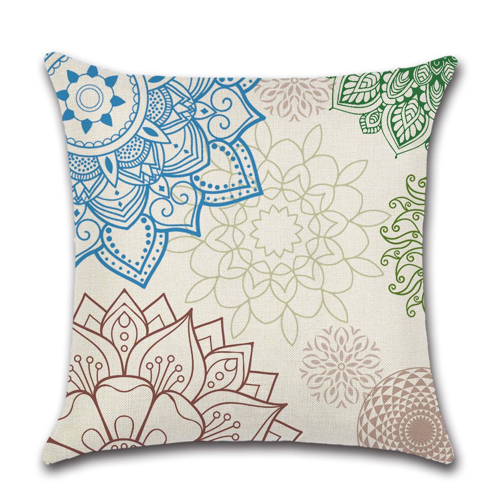 Abstract Mandala Modern Throw Pillow Cover Set of 4