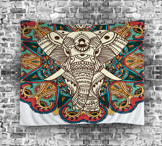 Antique Bohemian Indian Elephant Tapestry | GoJeek