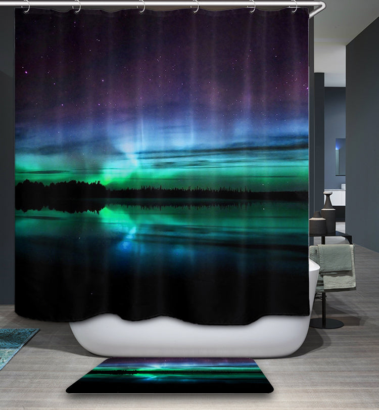 Arctic Aurora Shower Curtain