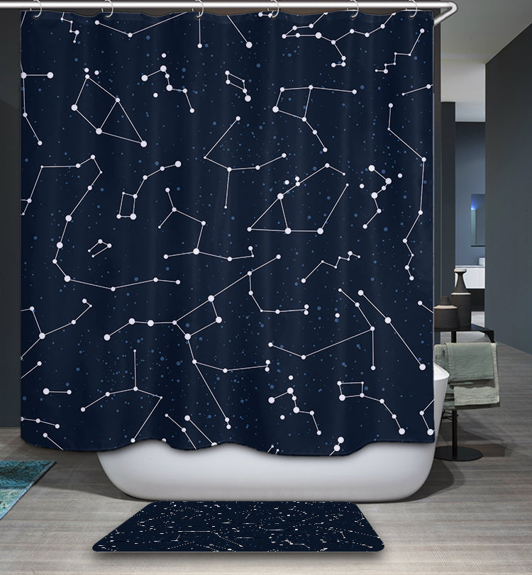 Astronomy Gifts Constellation Shower Curtain