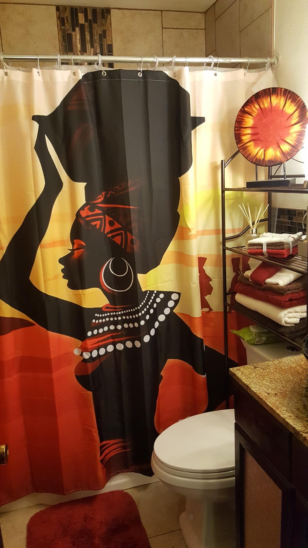 Back Home Native African Ethnic Shower Curtain