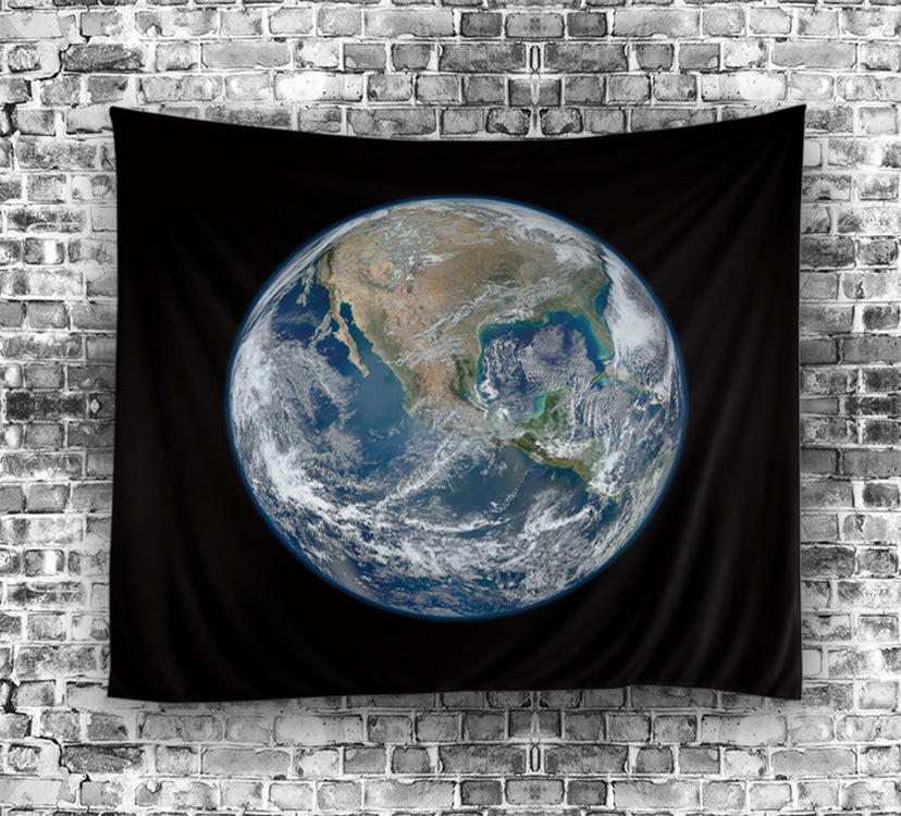 Black Backdrop The Colorful Earth Tapestry