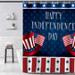 America the Stars and Stripes Banner Flag Independent Day Bathroom Decor