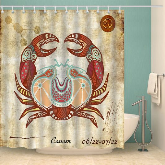 Cancer Zodiac Art Print Shower Curtain