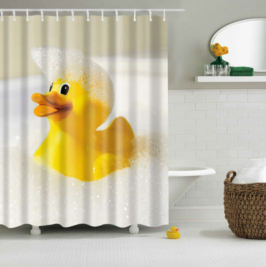 Classic Rubber Duck Shower Curtain | GoJeek