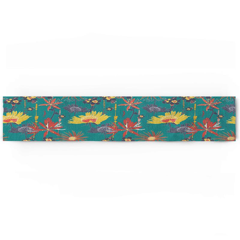 Colorful Pastel Chrysanthemum Table Runner