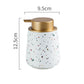 Conical - White Terrazzo Look Ceramic Soap Dispenser