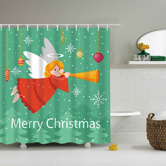 Cute Angel with Horn Shower Curtain