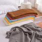 Multi-Color Fluffy Woven Home Decor Throw with Tassel Throw Blanket