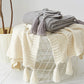 Multi-Color Fluffy Woven Home Decor Throw with Tassel Throw Blanket