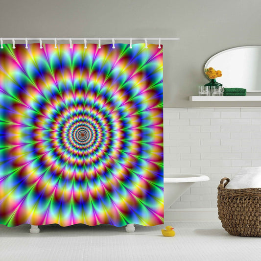 Dazzling Psychedelic Eye Trippy Shower Curtain
