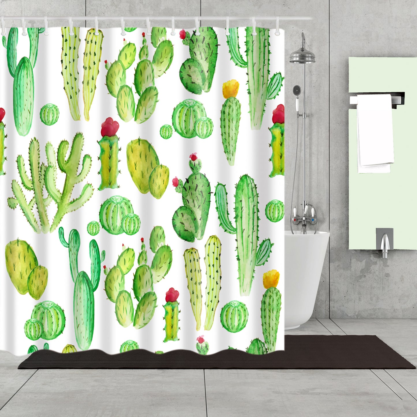 Eastern Prickly Pear Cactus Garden Shower Curtain