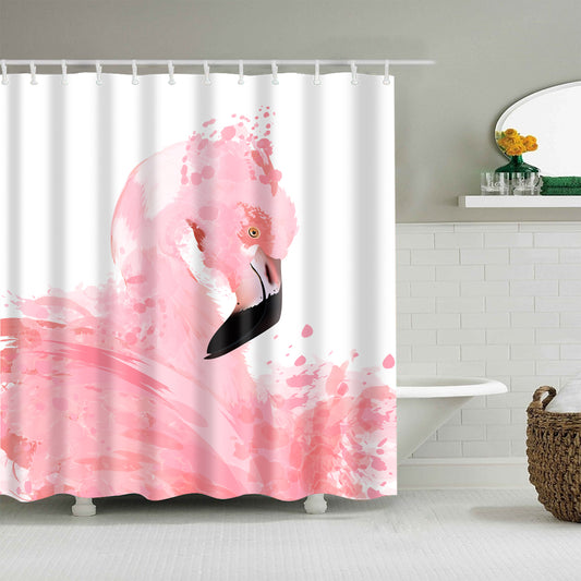 Elegant Bird Flock Flamingo Fever Shower Curtain