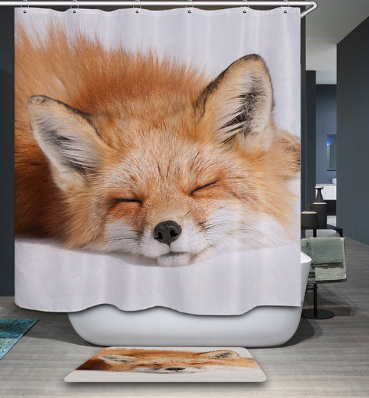 Feel So Tired Kidnap Cute Fox Shower Curtain