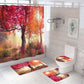 Forest Red Maple Tree Autumn Shower Curtain