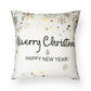 Golden Merry Christmas Quote Throw Pillow Cover of 4