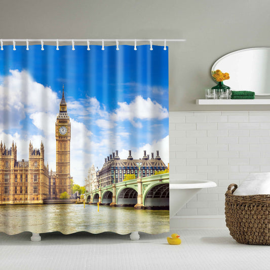Great Britain Big Ben Cityscape Shower Curtain