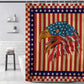 USA Flag Blad Eagle 4th of July Indeppendent Day Shower Curtain