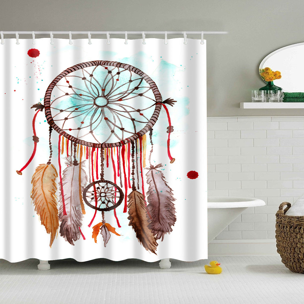 Hand Drawing Dream Catcher Shower Curtain | GoJeek
