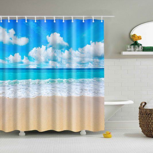 Hawaii Beach Scenery Coastal Shower Curtain