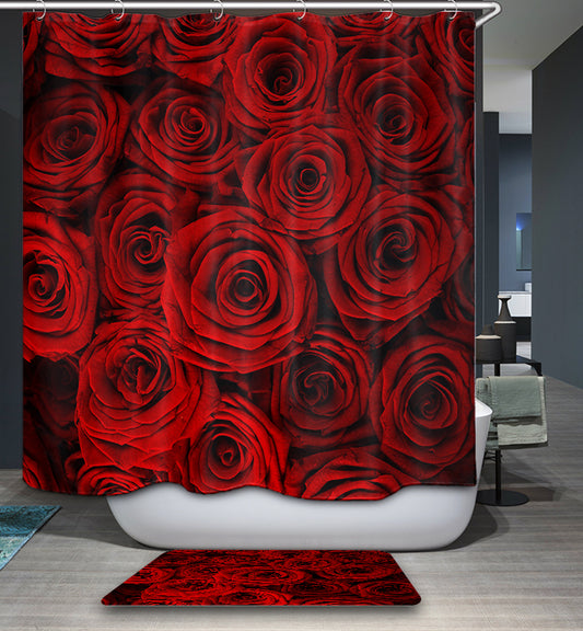 Hybrid Garden Roses Ornamental Romantic Shower Curtain