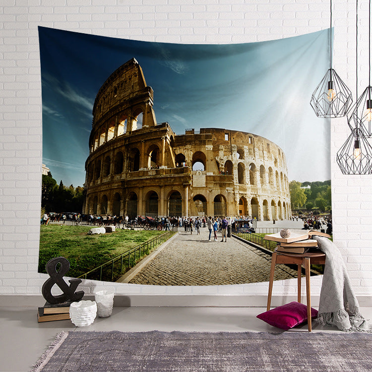 Italy Rome Colosseum Scenery Italian Tapestry