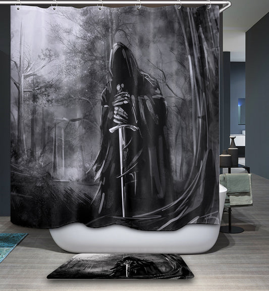 Lost Swordsman Gothic Shower Curtain