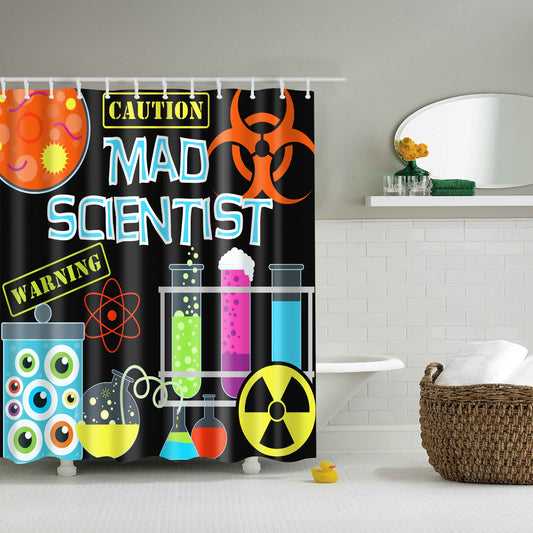 Mad Scientist Chemistry Shower Curtain | GoJeek