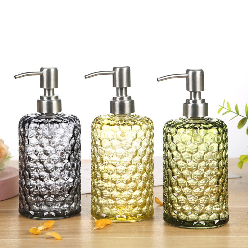 Modern Style French Romance Colorful Glass Soap Dispenser