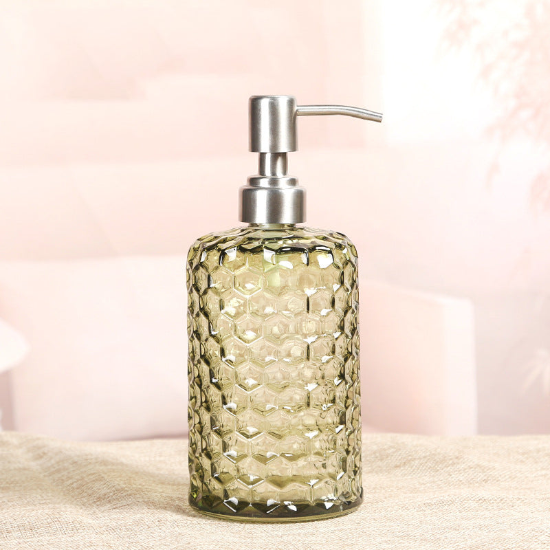 Modern Style French Romance Colorful Glass Soap Dispenser