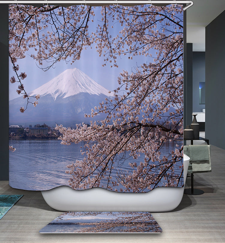 Mount Fuji Mountain Shower Curtain