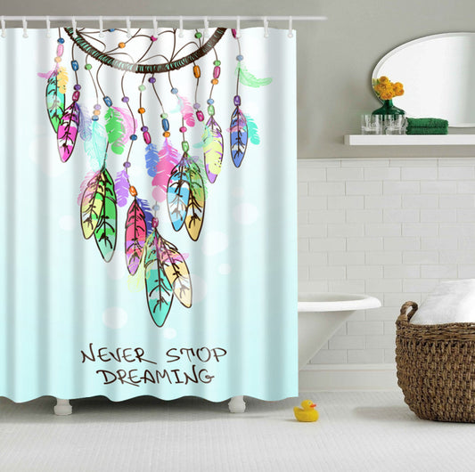 Never Stop Dreaming Dream Catcher Shower Curtain | GoJeek