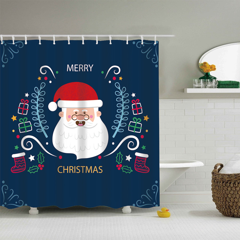 Nice Santa with Christmas Gifts Shower Curtain