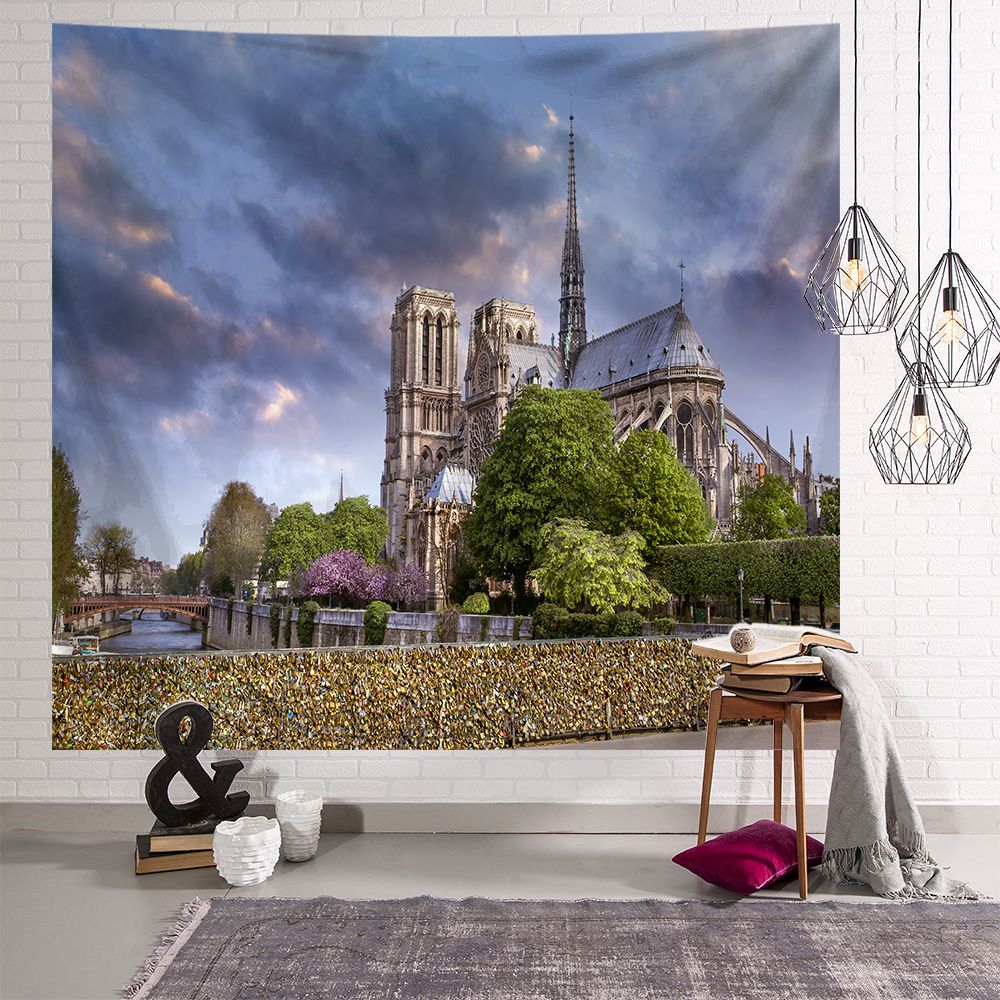 Notre Dame de Paris Travel City Tapestry