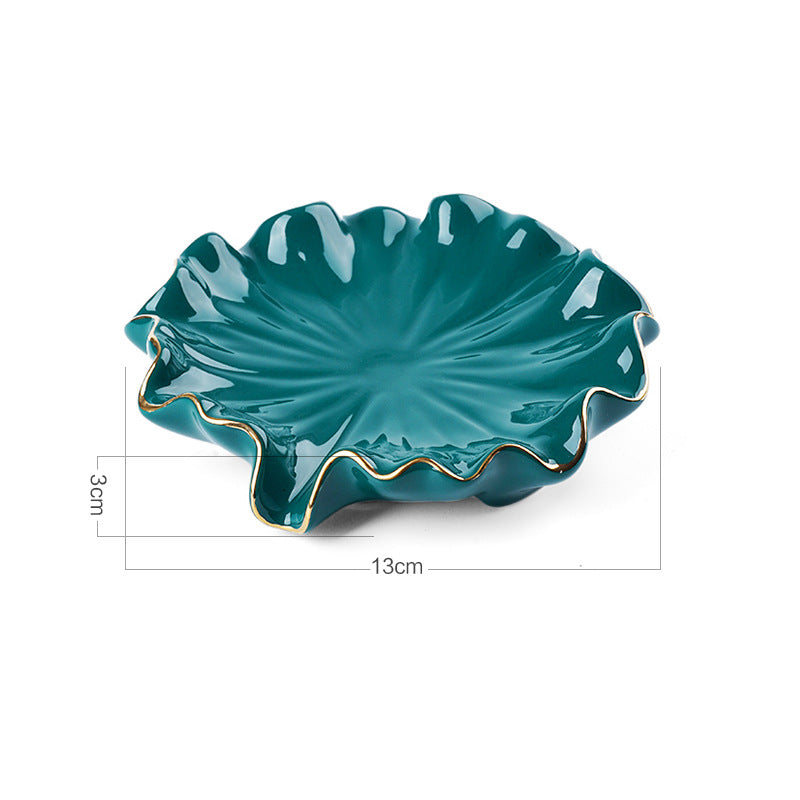 Green Lotus Leaf Soap Dish