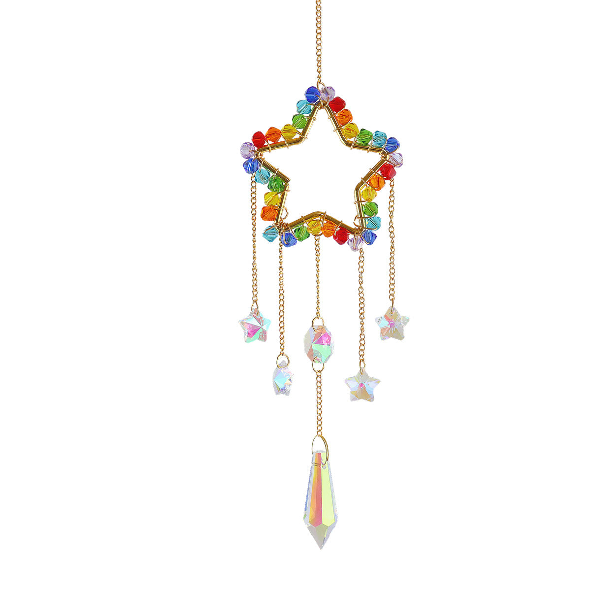 Moon/Star/Heart Crystal Suncatcher