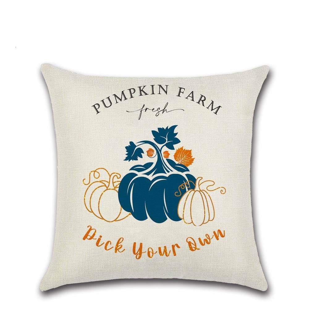 Farmhouse Fall Throw Pillow Covers 18x18 Set of 4, Autumn Pumpkin  Decorative Pillow Covers, Thanksgiving Pillows Cases Harvest Cushion Cases  for Couch