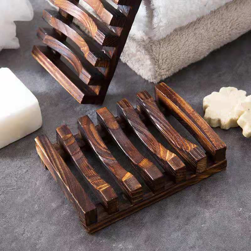Carbonized Bamboo Wooden Soap Dish