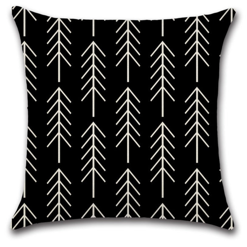 Black White Damask Throw Pillow Covers Set of 4
