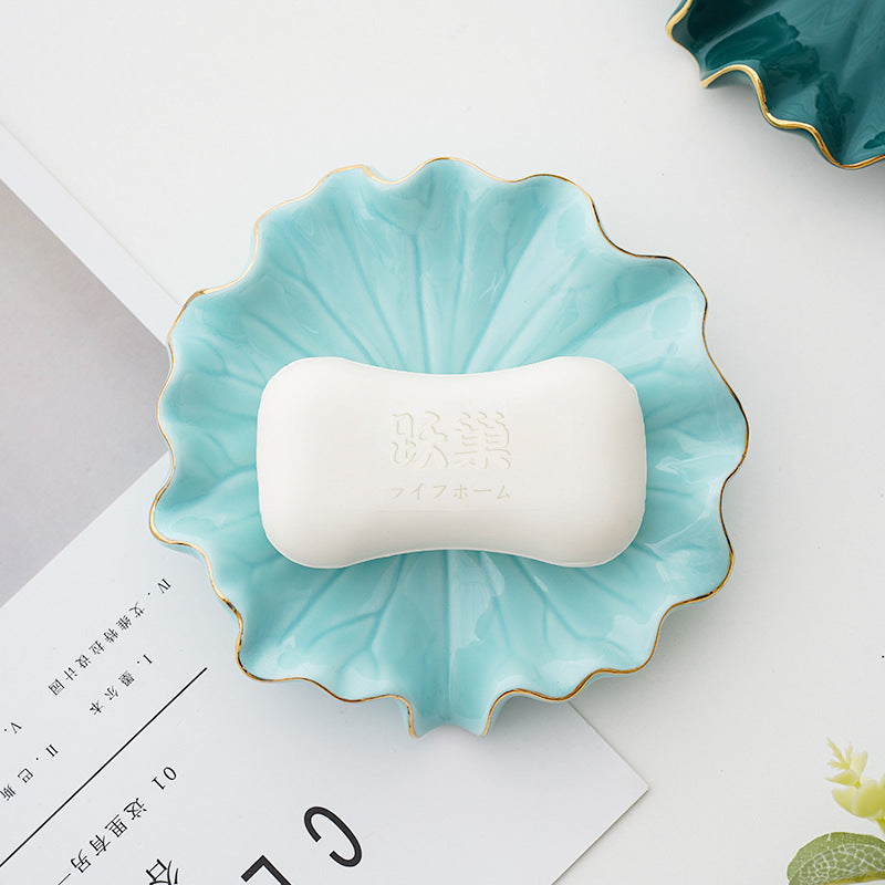 Green Lotus Leaf Soap Dish