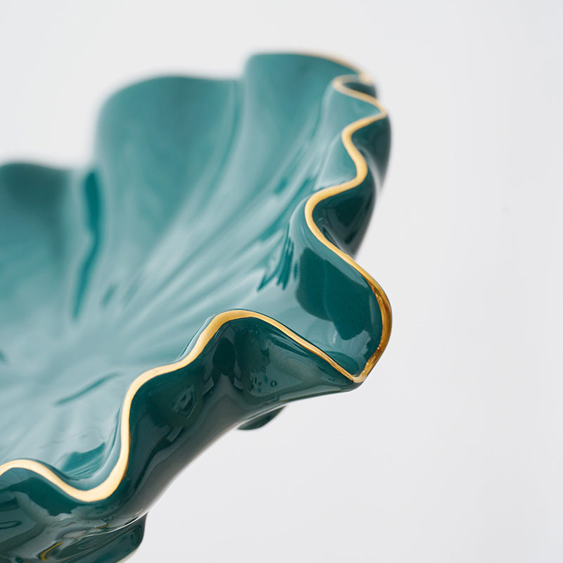 Green Lotus Leaf Soap Dish