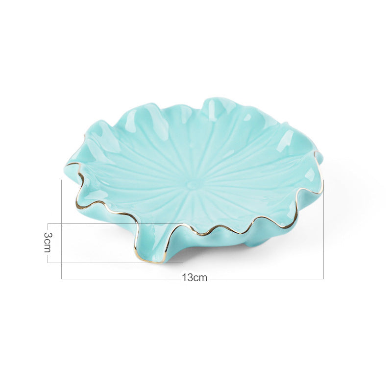 Green Lotus Leaf Soap Dish