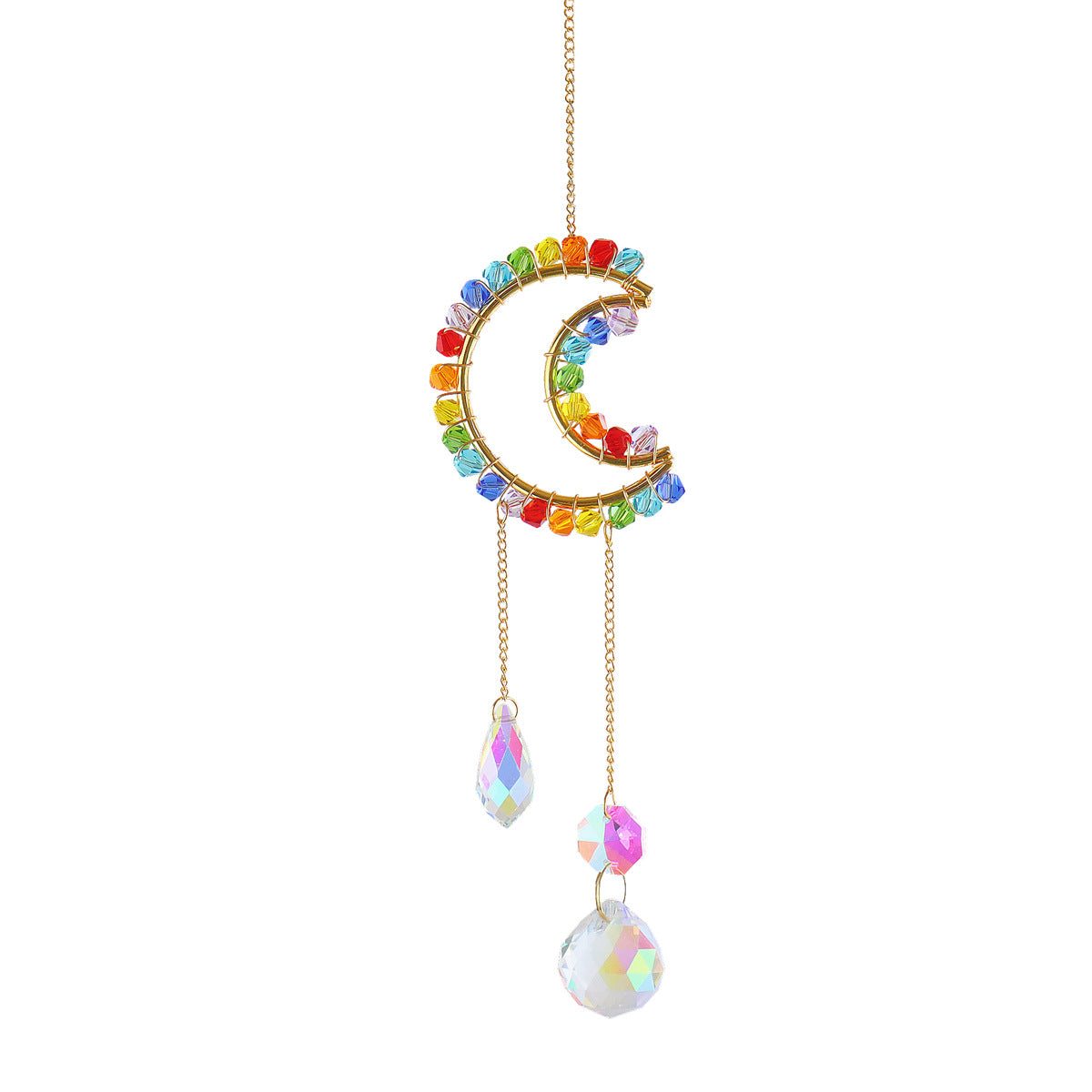 Moon/Star/Heart Crystal Suncatcher